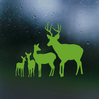 Deer Family Waterproof Die Cut Vinyl Decal