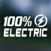 Die Cut Vinyl Custom Electric Car Decal - 2025 Design