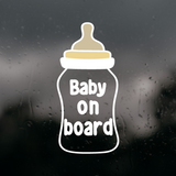 Layered Die Cut Baby On Board Bottle Decal For Cars Trucks Laptops