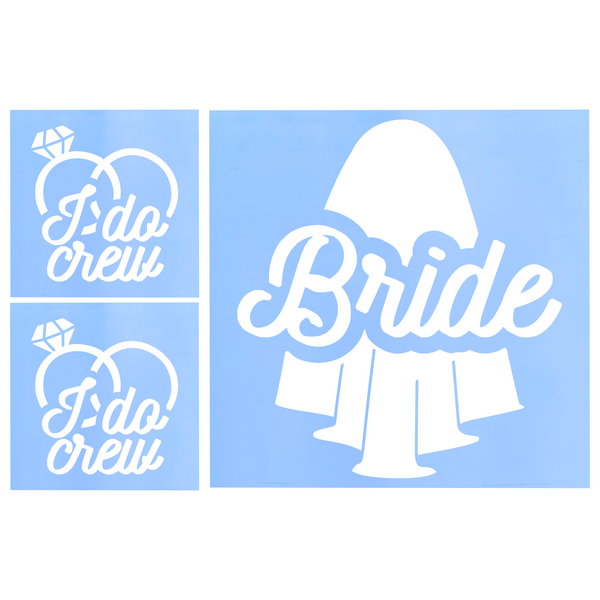 Die Cut Vinyl Create Your Own Bridal Party Decal Pack - Glass, Vehicle, Tumbler Decal