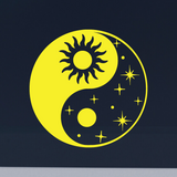 Die Cut Vinyl Yin Yang Astro Decal - Waterproof Vehicle / Window / Camper Decal - Get Decaled