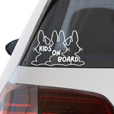 Die Cut Vinyl Kids On Board Bunny Decal
