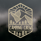 Die Cut Vinyl Decal - 'Camping Crew' - Get Decaled