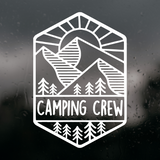 Die Cut Vinyl Decal - 'Camping Crew' - Get Decaled