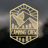 Die Cut Vinyl Decal - 'Camping Crew' - Get Decaled