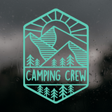 Die Cut Vinyl Decal - 'Camping Crew' - Get Decaled