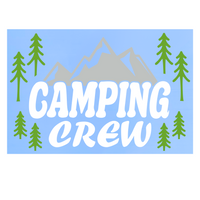 Die Cut Vinyl "Camping Crew" Decal