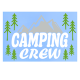 Die Cut Vinyl "Camping Crew" Decal