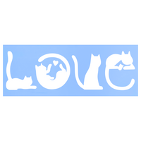 Die Cut Vinyl "Cat Love" Decal