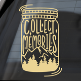 Die Cut Vinyl - Collect Memories Decal - Trailer Decal, Camper Decal, Vehicle Decal - Get Decaled