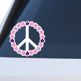 Die Cut Vinyl Peace Flower Decal - Vehicle / Window / Laptop Decal - Get Decaled
