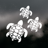 Die Cut Vinyl Turtle Family Decal - Car Decal, Truck Decal, Window Decal