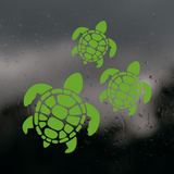 Die Cut Vinyl Turtle Family Decal - Car Decal, Truck Decal, Window Decal