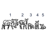 Custom DIY Deer Family Die Cut Decal