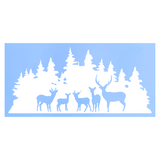 Die Cut Vinyl Dee Family Silhouette In Treeline Decal