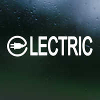 Die Cut Vinyl "Electric" Vehicle Decal