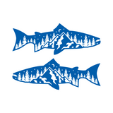 Die Cut Vinyl Fish Outdoor Scene  Car / Truck Decal