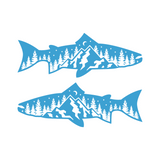 Die Cut Vinyl Fish Outdoor Scene  Car / Truck Decal