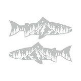 Die Cut Vinyl Fish Outdoor Scene  Car / Truck Decal