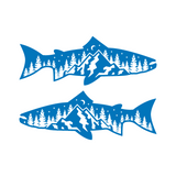 Die Cut Vinyl Fish Outdoor Scene  Car / Truck Decal