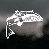 Die Cut Vinyl Custom Designed Fish Scene Decal - Vehicle / Window / Gear Decal