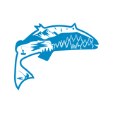 Die Cut Vinyl Custom Designed Fish Scene Decal - Vehicle / Window / Gear Decal