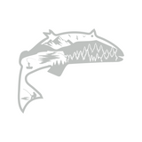 Die Cut Vinyl Custom Designed Fish Scene Decal - Vehicle / Window / Gear Decal