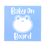 Frog Baby On Board Sticker Decal for Car, Truck & More