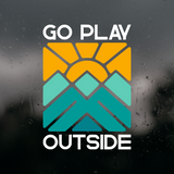 Die Cut Vinyl "Go Play Outside" Decal - Waterproof Vehicle Decal, Window Decal