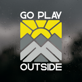 Die Cut Vinyl "Go Play Outside" Decal - Waterproof Vehicle Decal, Window Decal