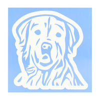 Die Cut Vinyl Golden Retriever Decal - Car Decal, Truck Decal, Laptop Decal