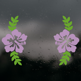 Die Cut Vinyl Pack Of HIbiscus Car Decals