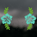 Die Cut Vinyl Pack Of HIbiscus Car Decals
