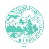 Die Cut "I Hate People" Outdoor Decal For Vehicles, Campers, Windows