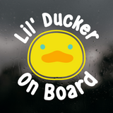 New “Lil' Ducker” Duck Baby On Board Car Decal Sticker