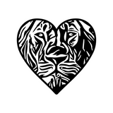 Die Cut Lion Heart Decal