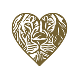 Die Cut Lion Heart Decal