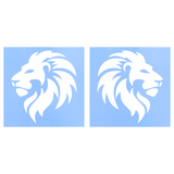 Die Cut Vinyl Mirrored Lion Decal Pack - Vehicle / Window Decal