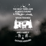 Die Cut Vinyl Large Camping Theme / Quote Decal