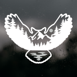 Die Cut Vinyl Owl Outdoor Scene Silhouette Decal - Get Decaled