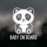 Die Cut Panda Baby On Board Decal