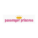 Funny Passenger Princess Decal for Car, Mirror & More