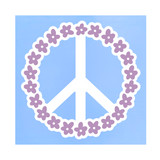 Die Cut Vinyl Peace Flower Decal - Vehicle / Window / Laptop Decal
