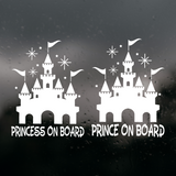 Die Cut Vinyl Princess / Prince On Board Baby On Board Decal -  Window / Vehicle Decal