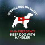 Service Dog Decal - Die Cut Vinyl Vehicle Decal - Get Decaled