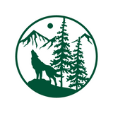 Custom Wolf Howling Outdoor Scene Die Cut Vinyl Decal - Get Decaled