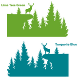 Die Cut Vinyl Buck On A Cliff Silhouette - Get Decaled