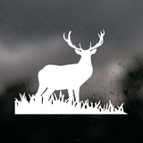 Die Cut Vinyl Grazing Buck Decal,deer decal, buck decal, car decal, truck decal, camper decal, rv decal, hunting decal, whitetail decal, buck silhouette decal, deer silhouette decal, vinyl buck decal, die cut buck decal, get decaled buck, outdoor decal, hunting sticker, deer hunting decal, buck head decal, antler decal, whitetail buck decal, mule deer decal, deer antlers decal, buck window decal, truck window decal, car window decal, camper window decal, vehicle decal, bumper decal, tailgate decal, toolbox
