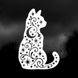 Die Cut Vinyl Decal - Celestial Cat
