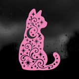 Die Cut Vinyl Decal - Celestial Cat